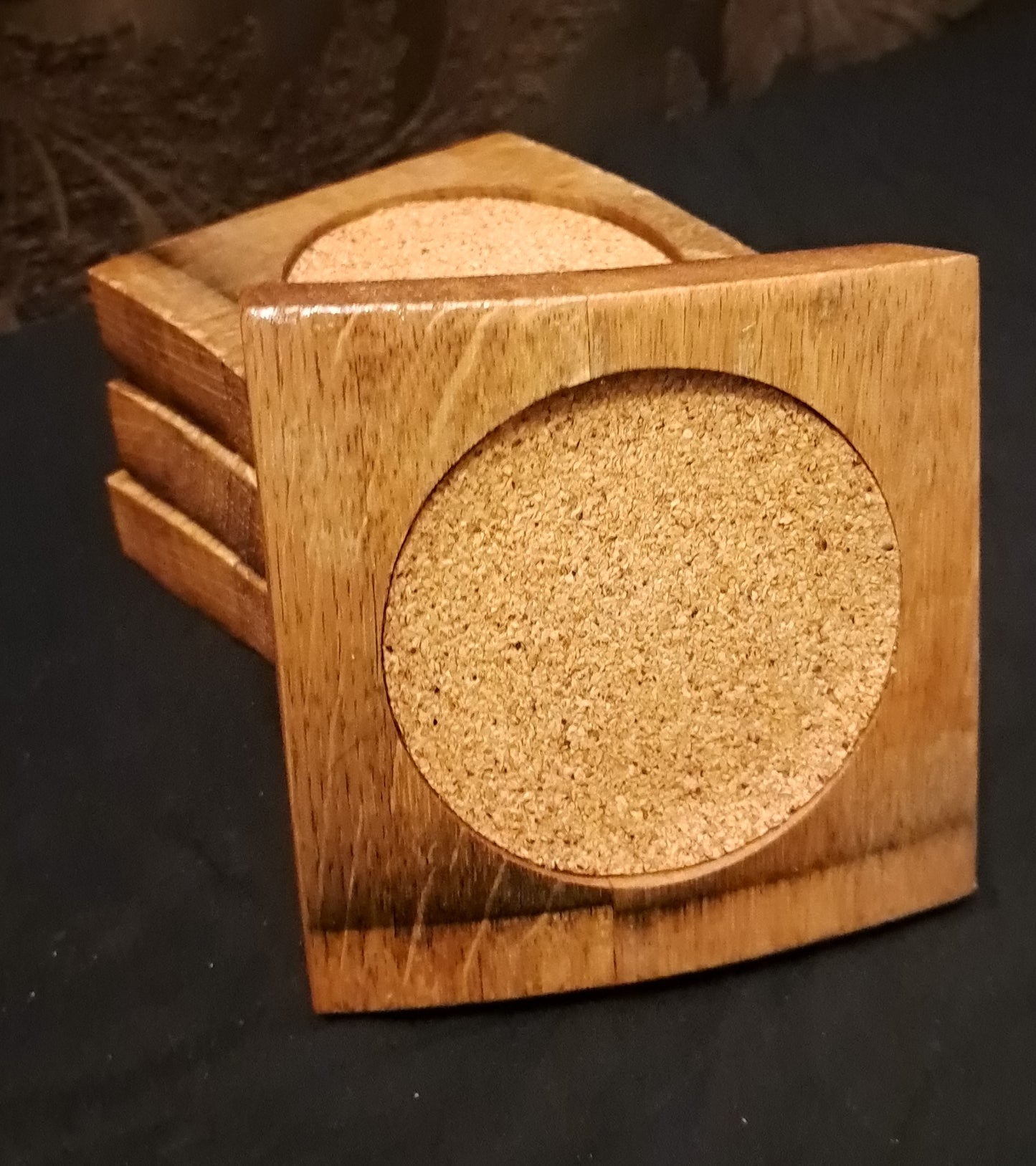 Wine barrel coaster